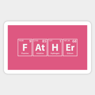 Father (F-At-H-Er) Periodic Elements Spelling Magnet